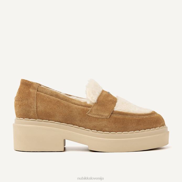čevlje ženske Nubikk frankie fur loafer BB48148 konjak