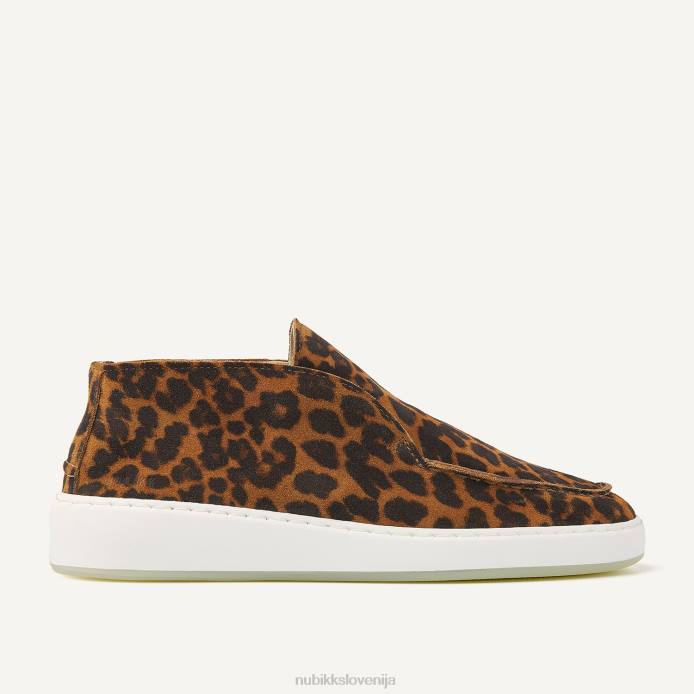 čevlje ženske Nubikk jiro sua loaferji iz semiša BB48143 Leopard
