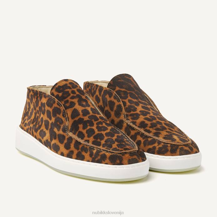 čevlje ženske Nubikk jiro sua loaferji iz semiša BB48143 Leopard