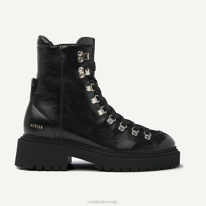 čevlje ženske Nubikk frankie gorski lakirani škornji BB4896 Črna