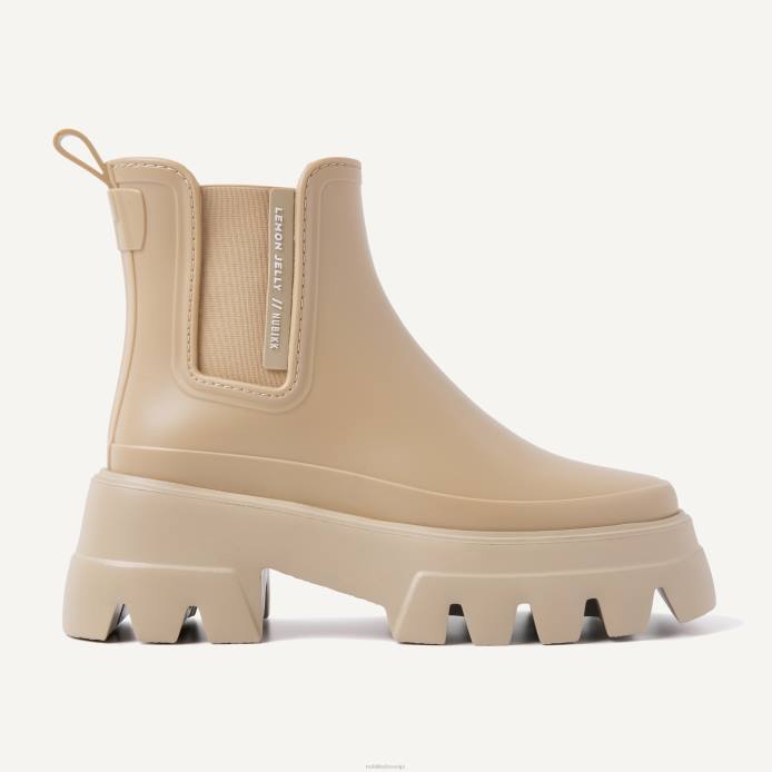 čevlje ženske Nubikk škornji flore lemon BB48170 bež