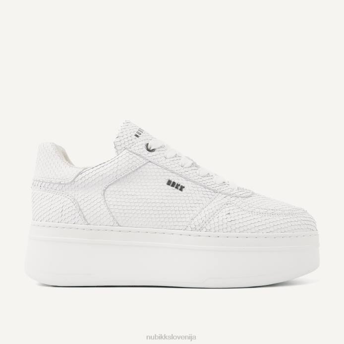 čevlje ženske Nubikk bayou kačje superge s platformo BB48114 bela