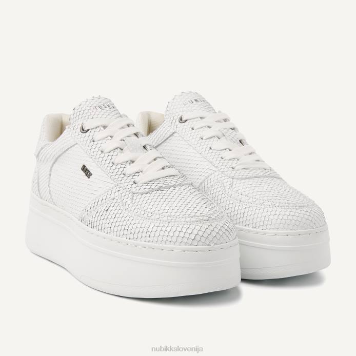 čevlje ženske Nubikk bayou kačje superge s platformo BB48114 bela